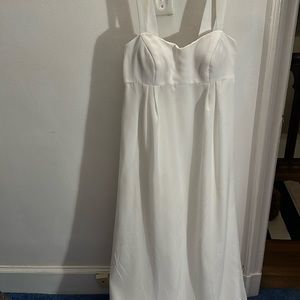 Floor length white gown , size four - Alfred Angelo